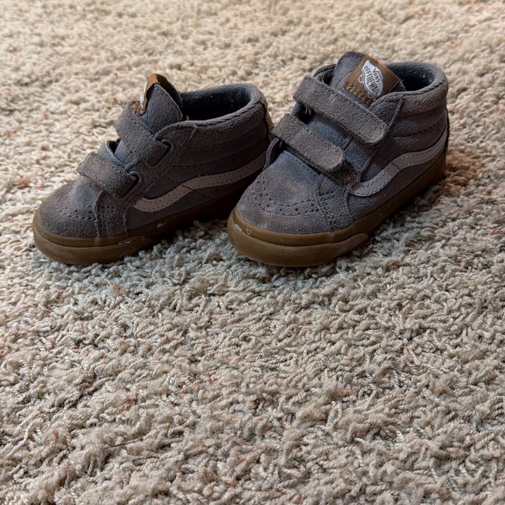 Vans Toddler Gray and Brown High-Tops